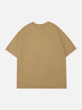 T-Shirt mit Graffiti-Monogramm-Print